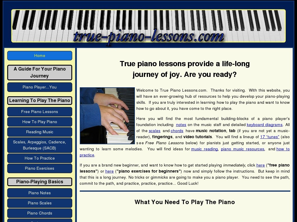 True Piano Lessons