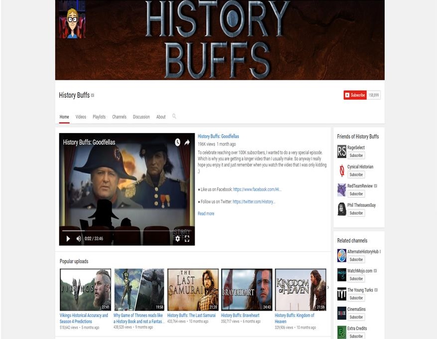 History Buffs Youtube Channel