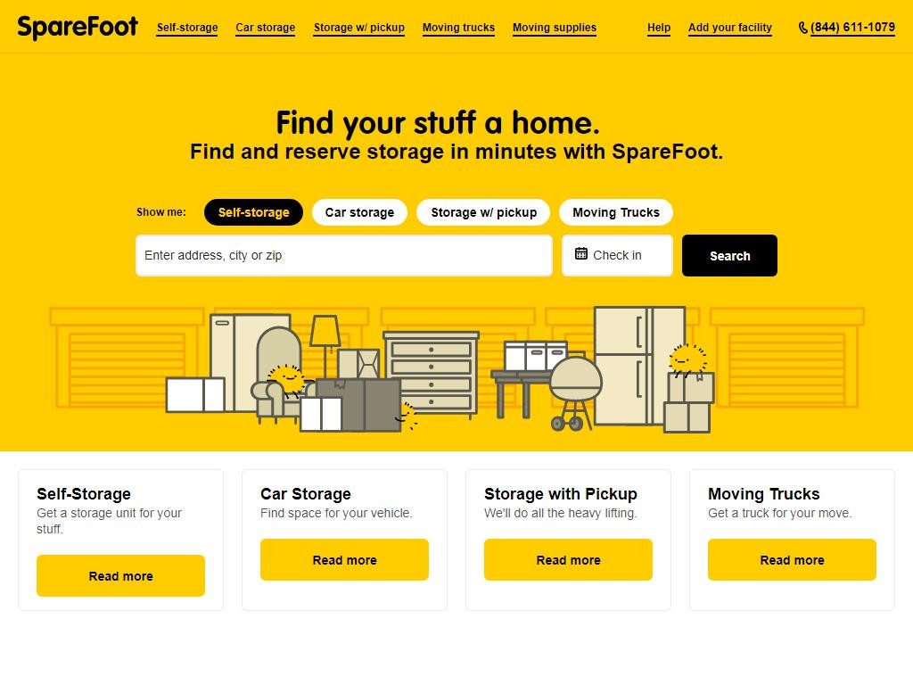 SpareFoot - Rent Storage Space