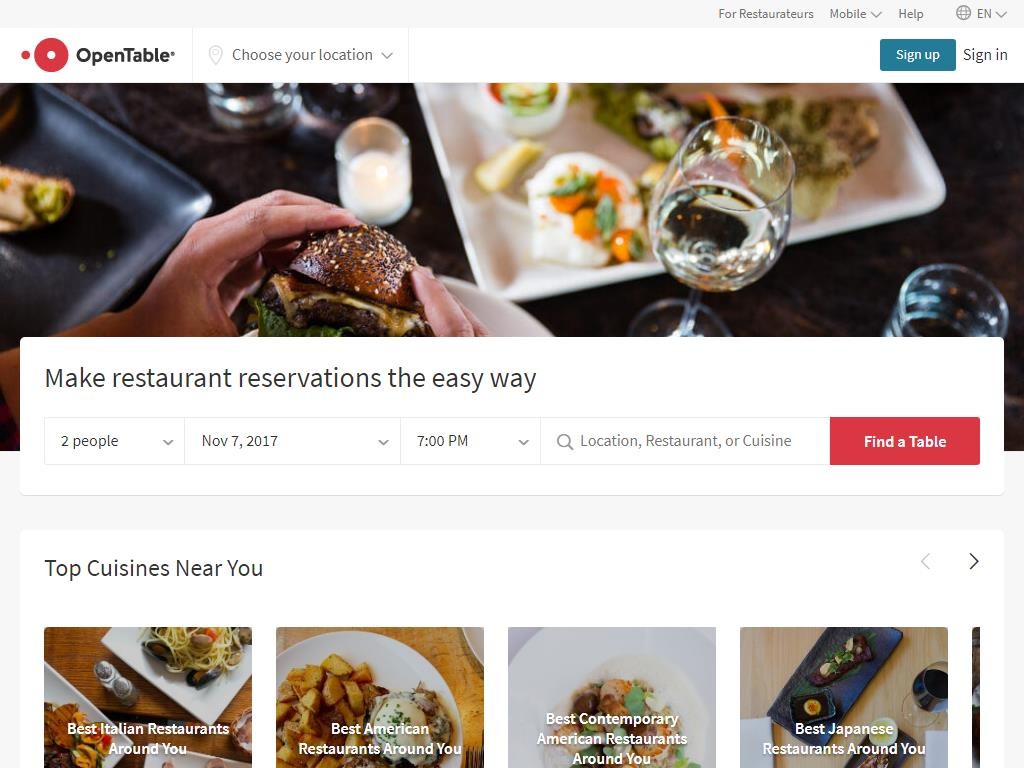 OpenTable - Restaurant Reservations