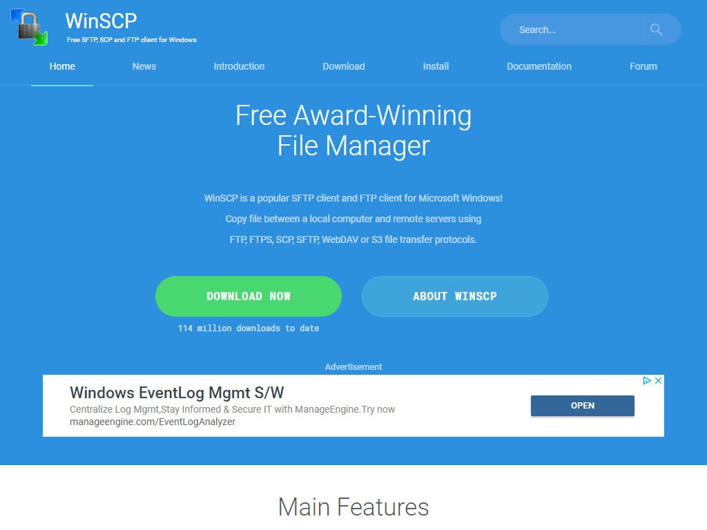 WINSCP - FTP Client for Windows
