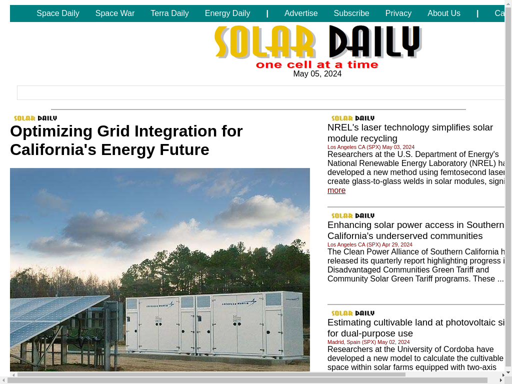 Solar Daily