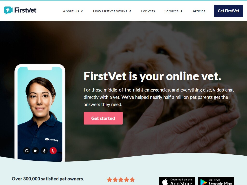 FirstVet Online Video Veterinarians