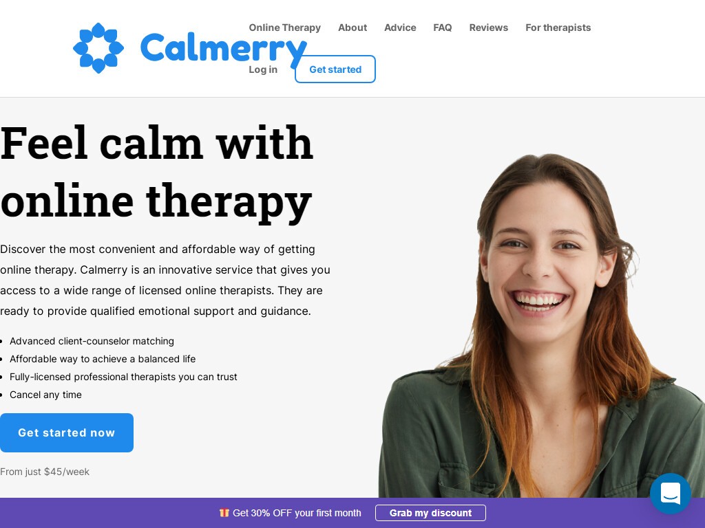 Calmerry Online Therapy