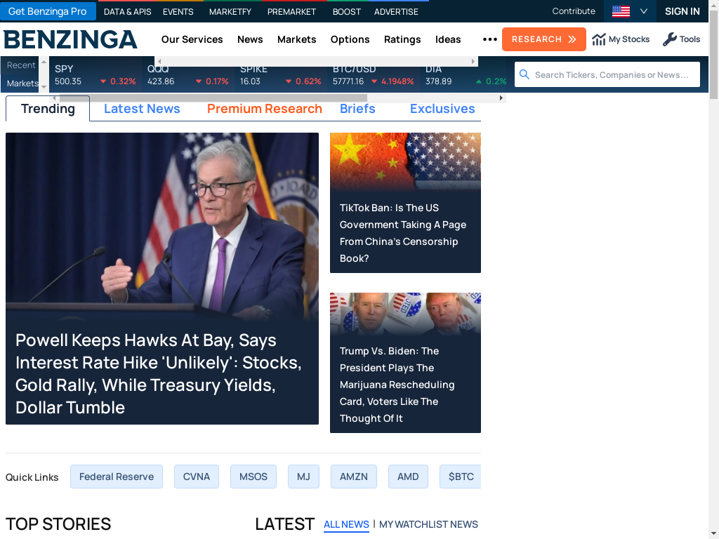 Benziga Finance News