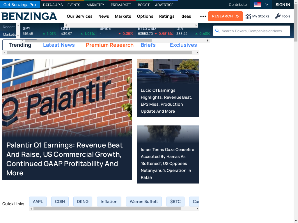 Benziga Finance News